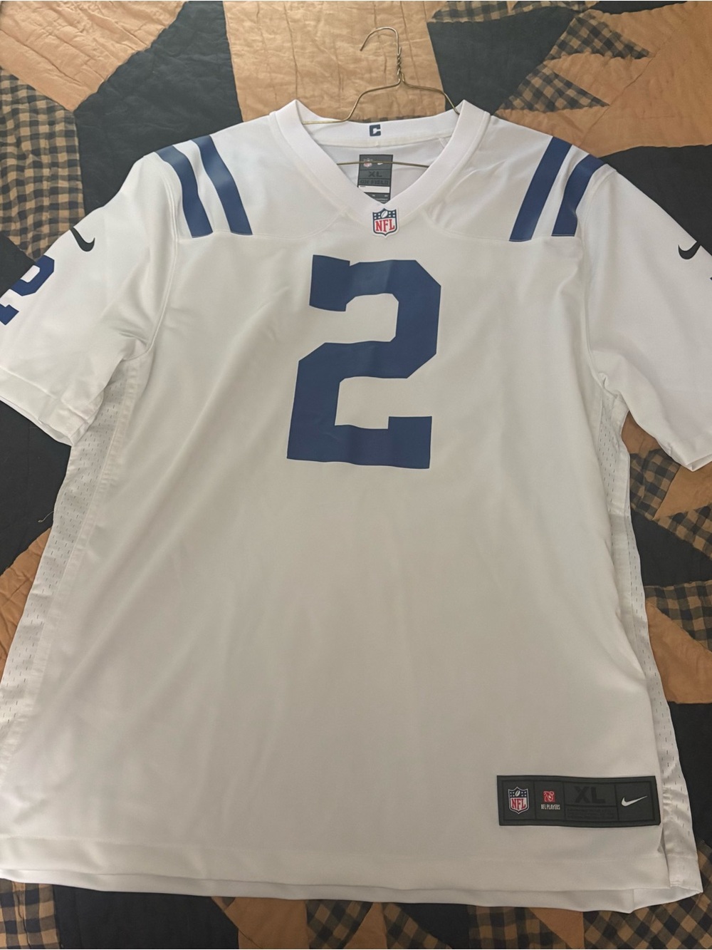 NFL White and Blue Men's Football Jersey #2